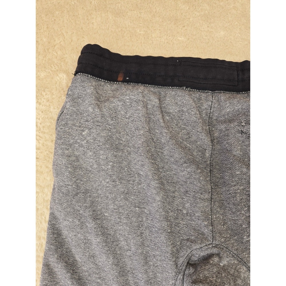 Aeropostale Mens XS Grey Marl Raw Hem Sweat Shorts Black Waistband 6174 - Picture 14 of 15